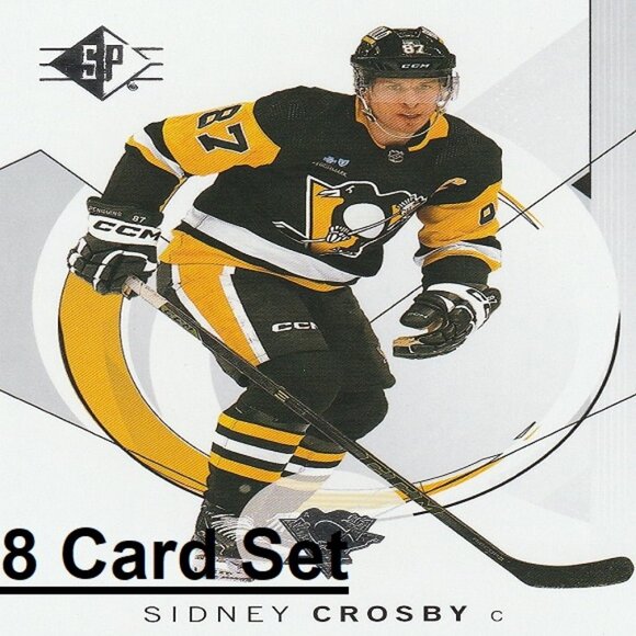 Sidney Crosby Pittsburgh Penguins NHL Hockey Card Collection - 8 Card Set - Picture 1 of 8